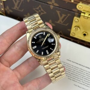 Startseite kopie von rolex day date 40mm gelbgold schwarz