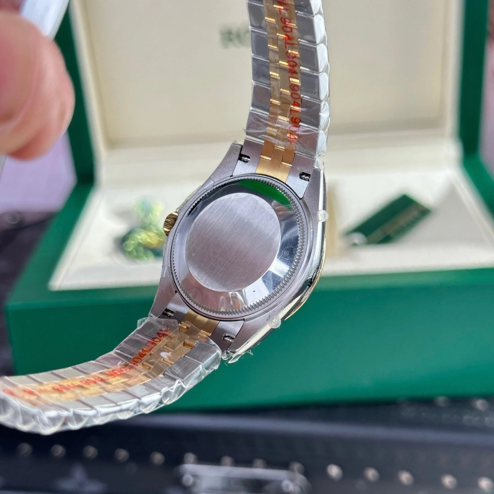img_1362 kopie von rolex datejust 31mm gold grün zifferblatt
